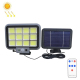 Lampe Murale Solaire Extérieure COB À Détecteur De Mouvement À Panneau Solaire Déporté IP65 3 Modes