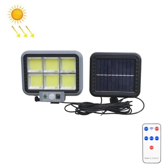 Lampe Murale Solaire Extérieure À Détecteur De Mouvement IP65 3 Modes Avec Panneau Solaire Déporté - www.yonis-shop.com