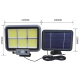 Lampe Murale Solaire Extérieure À Détecteur De Mouvement IP65 À 3 Modes Avec Panneau Déporté Réglable - www.yonis-shop.com