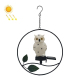 Lampe Solaire Oiseau Pour Jardin Étanche IP65 Éclairage Blanc Chaud 6 À 12 H Sans Câblage