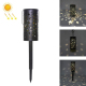 Lanterne Solaire LED De Jardin En Fer Forgé Étoiles Et Lune Lumière Chaude Motifs Projetés 8 À 10 H Batterie Non Incluse