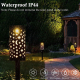 Lanterne Solaire LED De Jardin En Fer Forgé Étoiles Et Lune Lumière Chaude Motifs Projetés 8 À 10 H Batterie Non Incluse - ww...
