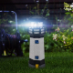Lampe Solaire Décorative Phare LED Rotative En Résine Pour Jardin Autonomie 6 À 12 Heures IP44 Batterie Non Incluse - www.yon...