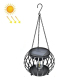 Lanterne Solaire Citrouille Suspendue Pour Jardin LED Étanche IP65 Autonomie 10 À 12 Heures Détecteur Crépusculaire 40 cm