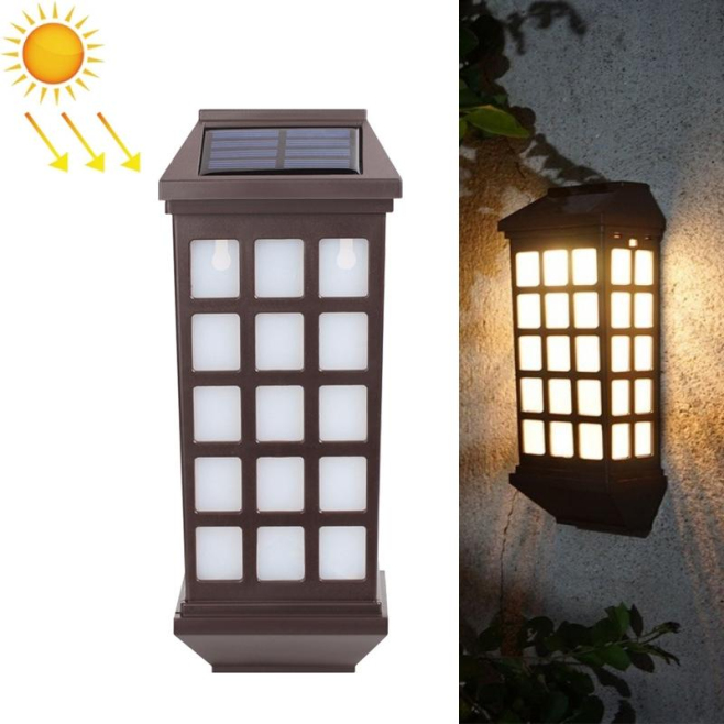 Lampe Solaire Pour Clôture Et Jardin Lumière Chaude IP65 Allumage Automatique Nuit Autonomie 6 À 12 H - www.yonis-shop.com
