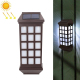 Lampe Solaire Pour Clôture Et Jardin Lumière Chaude IP65 Allumage Automatique Nuit Autonomie 6 À 12 H - www.yonis-shop.com