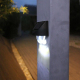 2 Pièces Appliques Murales Solaires LED Pour Jardin Allumage Automatique IP65 Autonomie De 10 À 12 Heures