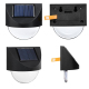 2 Pièces Appliques Murales Solaires LED Pour Jardin Allumage Automatique IP65 Autonomie De 10 À 12 Heures - www.yonis-shop.com