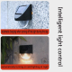 2 Pièces Appliques Murales Solaires LED Pour Jardin Allumage Automatique IP65 Autonomie De 10 À 12 Heures - www.yonis-shop.com