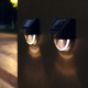 2 Pièces Appliques Murales Solaires LED Pour Jardin Allumage Automatique IP65 Autonomie De 10 À 12 Heures - www.yonis-shop.com