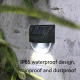 2 Pièces Appliques Murales Solaires LED Pour Jardin Allumage Automatique IP65 Autonomie De 10 À 12 Heures - www.yonis-shop.com