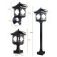 Lampe Solaire De Jardin Décorative Extérieure 8 LED IP65 Allumage Automatique Autonomie 10 À 12 h Sans Câblage - www.yonis-sh...