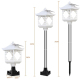 Lampe Solaire De Jardin Décorative Extérieure 8 LED IP65 Allumage Automatique Autonomie 10 À 12 h Sans Câblage - www.yonis-sh...