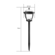 Lampe Solaire De Jardin À 2 LED Pour Pelouse Lumière Chaude IP65 Allumage Automatique 6 À 12 h - www.yonis-shop.com