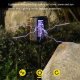 Lampe Anti-Moustiques Solaire Pour Jardin Avec Piège UV Éclairage Automatique Autonomie 6 À 8 Heures IP65 Jusqu’à 50 m² - www...