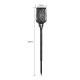 Lampe Anti-Moustiques Solaire Pour Jardin Avec Piège UV Éclairage Automatique Autonomie 6 À 8 Heures IP65 Jusqu’à 50 m² - www...
