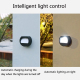 Applique Murale Solaire LED Ronde Pour Escaliers Et Jardin Lumière Chaude IP65 Sans Câblage Allumage Automatique 6 À 12 Heure...
