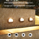 Applique Murale Solaire LED Ronde Pour Escaliers Et Jardin Lumière Chaude IP65 Sans Câblage Allumage Automatique 6 À 12 Heure...