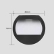 Applique Murale Solaire LED Ronde Pour Escaliers Et Jardin Lumière Chaude IP65 Sans Câblage Allumage Automatique 6 À 12 Heure...