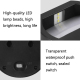 Applique Murale Solaire LED Ronde Pour Escaliers Et Jardin Lumière Chaude IP65 Sans Câblage Allumage Automatique 6 À 12 Heure...