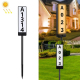 Lampe Solaire Pour Numéro De Maison À Planter 56 LED Deux Températures De Couleur Allumage Automatique IP44