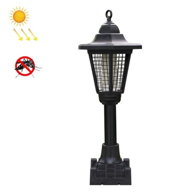 Lampe Solaire Anti-Moustiques Hexagonale Extérieure Sur Pied 3 LED UV IP65 Avec Allumage Automatique - www.yonis-shop.com