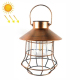 Lampe Solaire Suspendue Extérieure En Fer Forgé LED Lumière Chaude Étanche IP44 Détecteur Crépusculaire Autonomie Longue Duré...