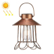 Lampe Solaire Suspendue Extérieure En Fer Forgé LED Lumière Chaude Étanche IP44 Détecteur Crépusculaire Autonomie Longue Duré...