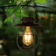 Lampe Solaire Suspendue Extérieure En Fer Forgé LED Lumière Chaude Étanche IP44 Détecteur Crépusculaire Autonomie Longue Duré...