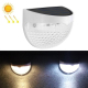 Lampe Solaire De Clôture Extérieure Bicolore À 6 LED IP55 Avec Allumage Automatique Sans Câblage