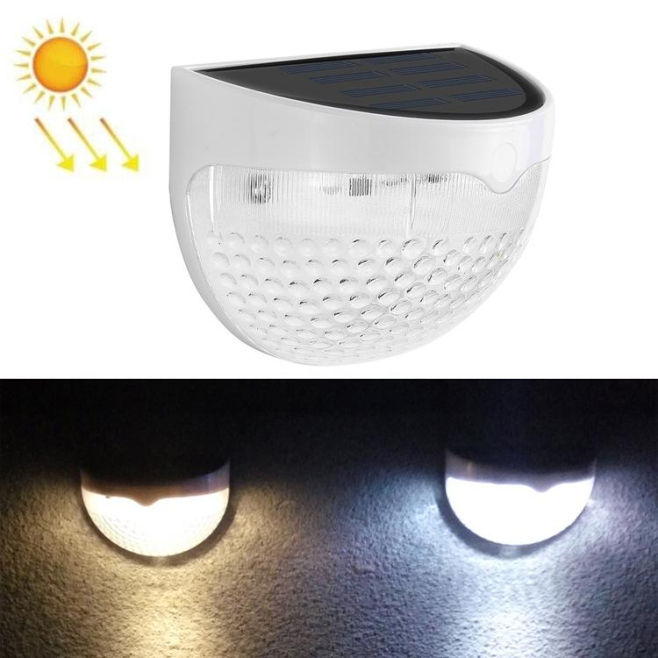 Lampe Solaire De Clôture Extérieure Bicolore À 6 LED IP55 Avec Allumage Automatique Sans Câblage - www.yonis-shop.com