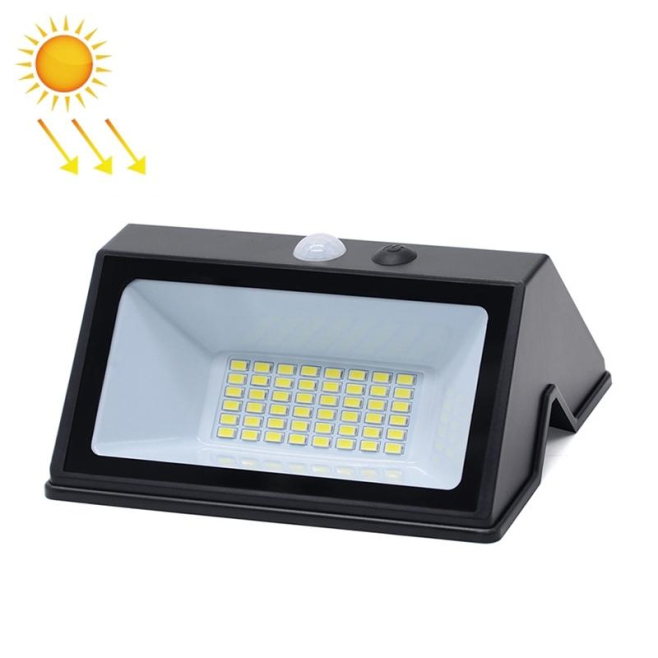 Lampe Solaire Murale Extérieure À Détection De Mouvement 48 LED IP65 4 Modes Lumière Blanche Froide 6500K - www.yonis-shop.com