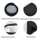 Lampe Murale Solaire Extérieure À Détecteur De Mouvement IP65 Lumière Chaude 3000K Autonomie 10H Panneau Monocristallin - www...