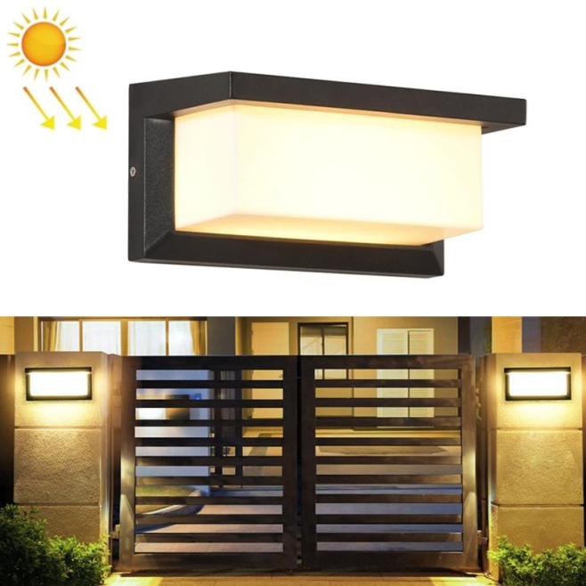 Applique Murale Solaire Extérieure Étanche LED 10 W IP65 Batterie Lithium 3000 mAh - www.yonis-shop.com