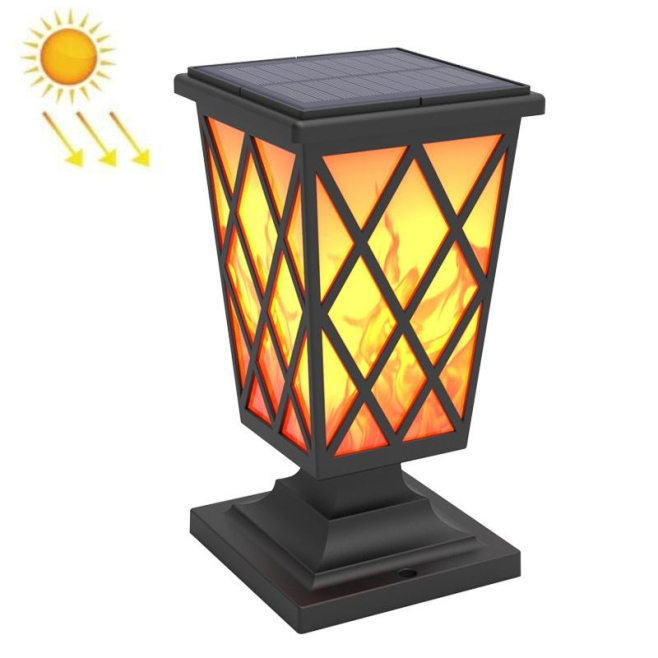 Lampe Solaire LED À Flamme Pour Clôture Et Jardin IP65 Avec Allumage Automatique Et Double Installation - www.yonis-shop.com