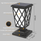 Lampe Solaire LED À Flamme Pour Clôture Et Jardin IP65 Avec Allumage Automatique Et Double Installation - www.yonis-shop.com