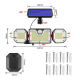 Lampe Solaire LED Extérieure À Détecteur De Mouvement 3 Modes IP65 Panneau Orientable Pour Jardin Et Allée - www.yonis-shop.com