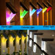Lampe Solaire LED Pour Escaliers Extérieurs Étanche IP65 À Éclairage Automatique Blanc Et Coloré Installation Multiple - www....