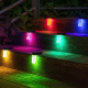 Lampe Solaire LED Pour Escaliers Extérieurs Étanche IP65 À Éclairage Automatique Blanc Et Coloré Installation Multiple - www....