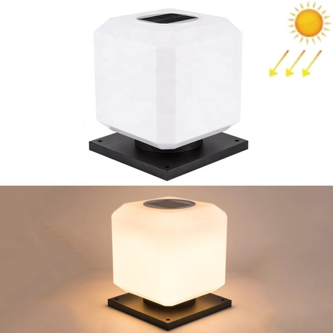 Luminaire Solaire LED Carré Extérieur Pour Jardin IP65 10 À 12 Heures Panneau Monocristallin - www.yonis-shop.com