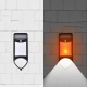 Lampe Solaire De Jardin À Détection De Mouvement Effet Flamme 59 LED Étanche Avec Deux Modes D’Éclairage