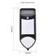 Lampe Solaire De Jardin À Détection De Mouvement Effet Flamme 59 LED Étanche Avec Deux Modes D’Éclairage - www.yonis-shop.com