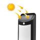 Lampe Solaire De Jardin À Détection De Mouvement Effet Flamme 59 LED Étanche Avec Deux Modes D’Éclairage - www.yonis-shop.com