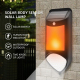 Lampe Solaire De Jardin À Détection De Mouvement Effet Flamme 59 LED Étanche Avec Deux Modes D’Éclairage - www.yonis-shop.com