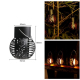 Lot De 2 Lampes Suspendues Solaires Pour Balcon Effet Flamme Allumage Automatique Résistantes À La Pluie 8 Heures - www.yonis...