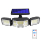 Lampe Murale Solaire LED Extérieure 192 LED À Détecteur De Mouvement 450 À 500 Lumens Télécommande 3 Modes Étanche