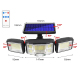 Lampe Murale Solaire LED Extérieure 192 LED À Détecteur De Mouvement 450 À 500 Lumens Télécommande 3 Modes Étanche - www.yoni...