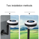 Lampe Solaire LED À Planter Pour Extérieur Double Source Effet Flamme IP65 Autonomie 6 À 12 Heures - www.yonis-shop.com