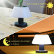 Lampe De Table Solaire Extérieure Pour Bar Camping Et Mariage IP65 4 Intensités Réglables Autonomie De 4 À 17 Heures - www.yo...