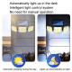 Lampe Murale Solaire Extérieure 224 LED Avec Détecteur De Mouvement Triple Tête Orientable IP67 Télécommande Et Éclairage 270...